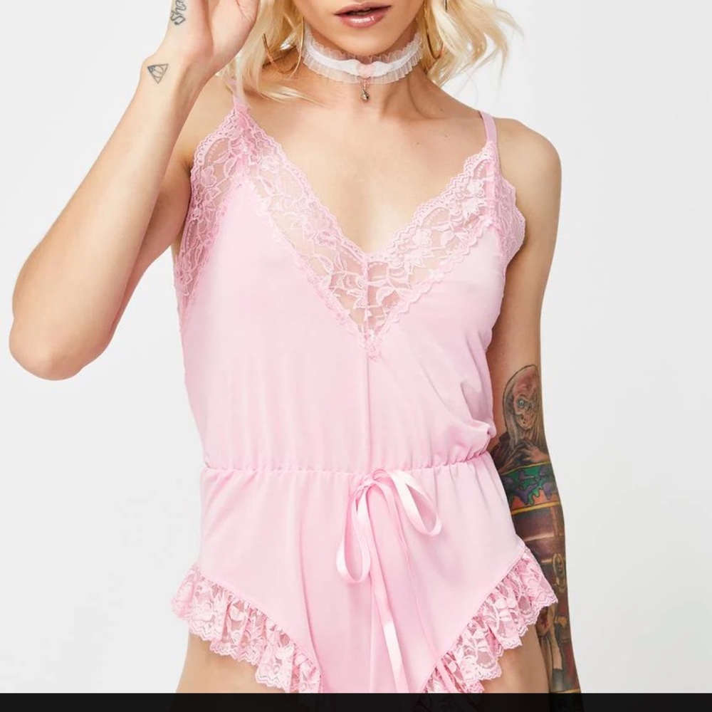 sexy pink romper